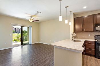 Living and kitchen